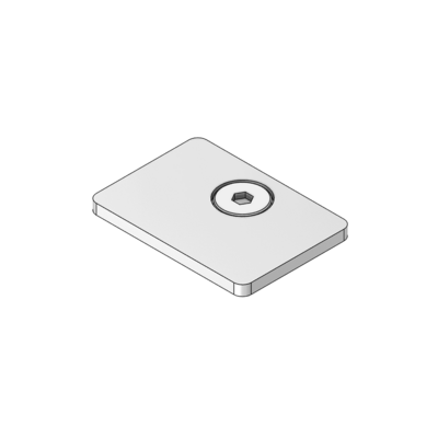 MODULAR SOLUTIONS 32MM X 45MM ALUMUNUM END CAP